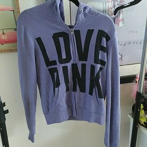 VS pink hoodie